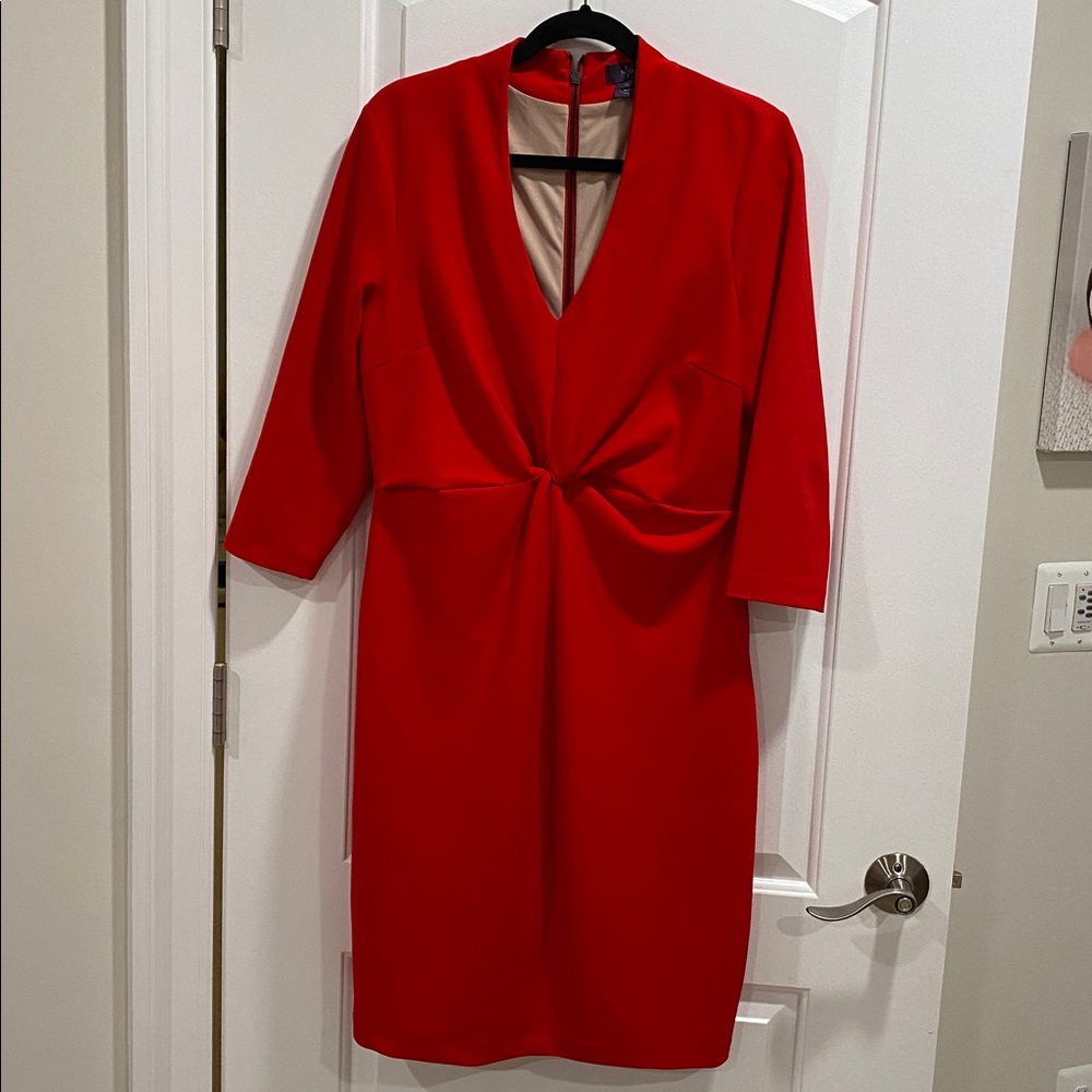 NYDJ Red dress, shapewear built in. Size 12 .